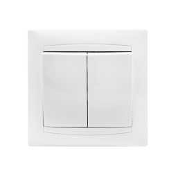 Вимикач 2-й  Сакура білий LMR1005 Лємансо