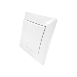 Вимикач 1-й прохідний Сакура білий LMR1002 Лємансо