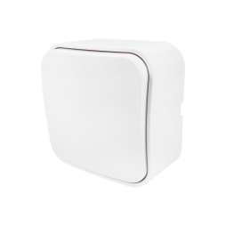 Выключатель 1-клавишный Lemanso Нота с LED подсветкой Белый (LMR2309)