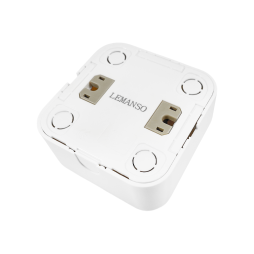 Выключатель 1-клавишный Lemanso Нота с LED подсветкой Белый (LMR2309)