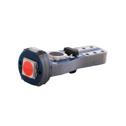 Світлодіодна авто лампа T5-3030-1smd 1 кристал червоний 12V LEDUA