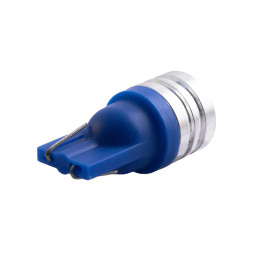 Светодиодная автолампа T10 W5W 12В COB синий