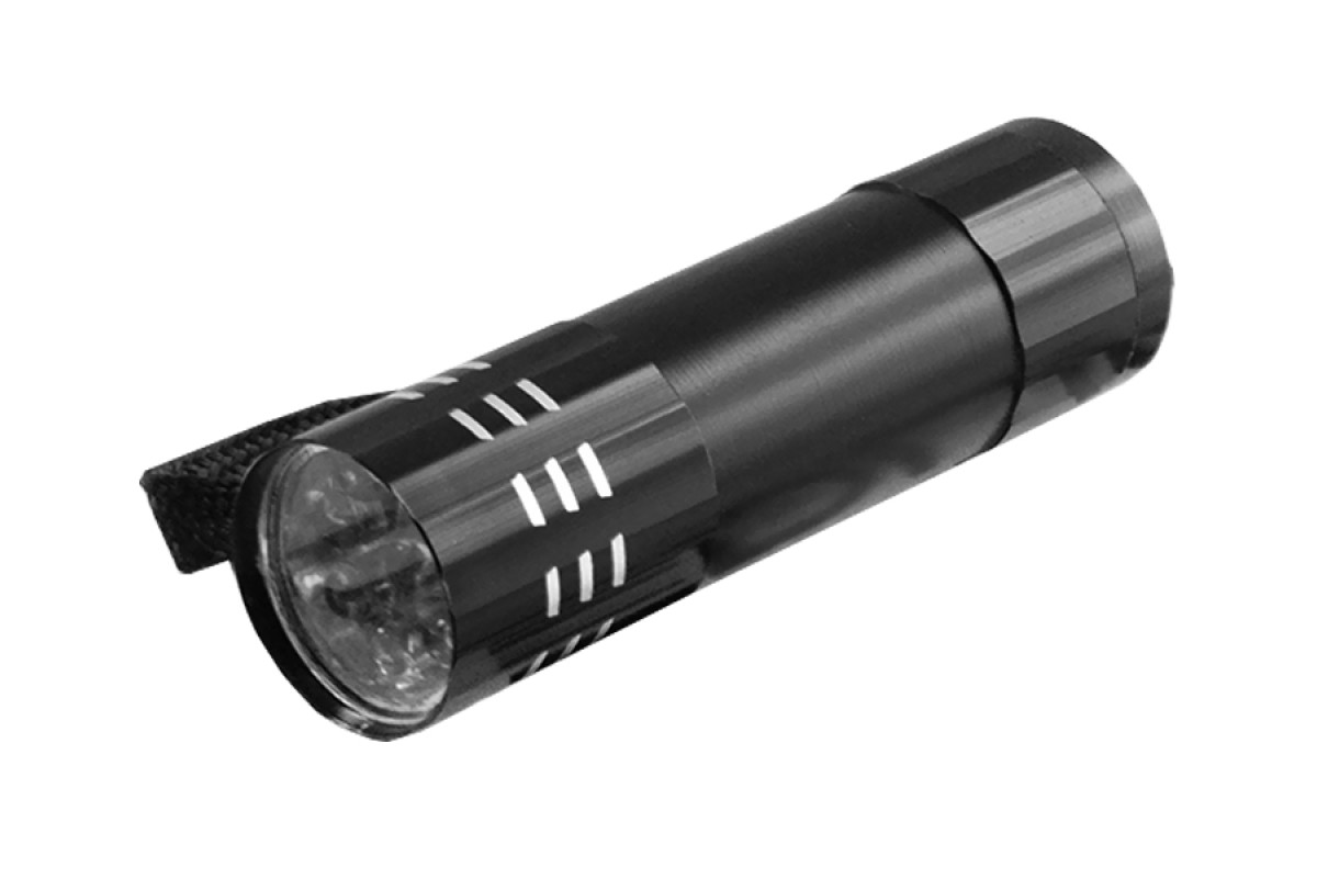 Ліхтарик 9led чорний LMF29 алюміній Лємансо