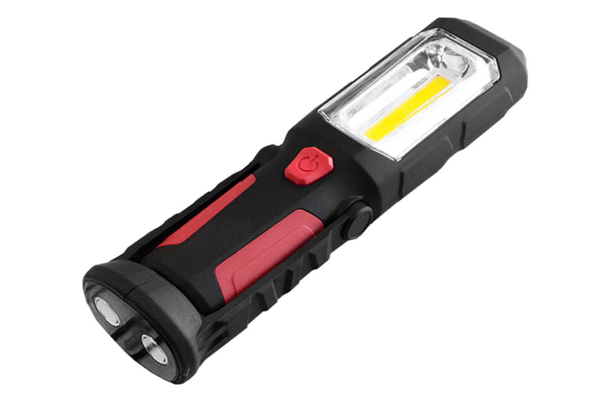 Ліхтарик COB 5w+1led 3xAAA LMF9315 чорний Лємансо