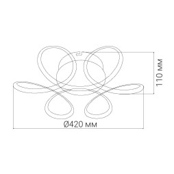 Світлодіодний накладний світильник Ardero AL6520ARD LUCE 65Вт білий