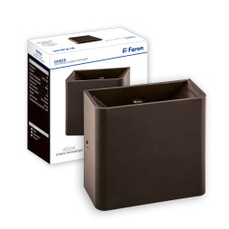 Архитектурный светодиодный накладной светильник Feron DH028 3Вт 4000K коричневый