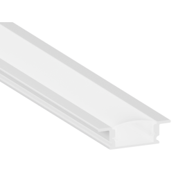 Профиль алюминиевый LEDUA АЛ-01-1 + рассеиватель для LED ленты врезной 2 м Белый