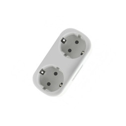 Двійник із заземленням + WI-FI + вбудований енергометр 16A LM6350 Розумний будинок Tuya Лємансо