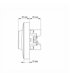 Розетка подвійна із заземленням срібний шовк VIDEX BINERA
