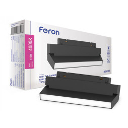 Светодиодный магнитный трековый светильник 12Вт 4000K 110° черный MGN306 Feron