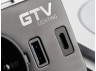 Розетка врезная GTV AVARO PLUS Schuko USB A+C беспроводная зарядка 5W кабель 1.5 м Белый