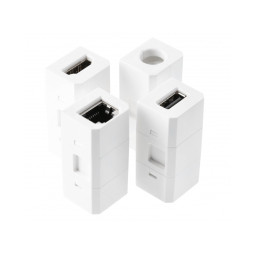 Подовжувач CHARGER PLUS 1 розетка SCHUKO USB A+C WC (змінні USB, RJ45 HDMI) провід 1,5м 220-240V Білий GTV AE-BPW1SACP-10
