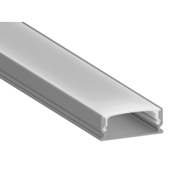 Профиль алюминиевый анодированный LEDUA АЛ-83 + рассеиватель для LED ленты накладной 2 м