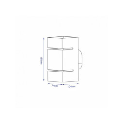 Настенный накладной светильник Feron AL8002 G9 черный