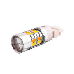 Світлодіодна авто лампа T20-5630-20SMD білий/жовтий 12V LEDUA