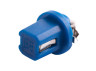 Світлодіодна авто лампа T5-B8.5-1smd-5050 синій 24V LEDUA