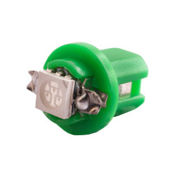 Світлодіодна авто лампа T5-B8.5-1smd-5050 зелений 24V LEDUA
