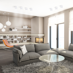 Світлодіодний накладний світильник Feron AL543 10Вт 4000K чорний