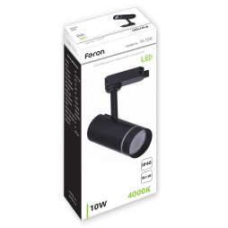 Світлодіодний трековий світильник Feron AL106 10Вт 4000K білий