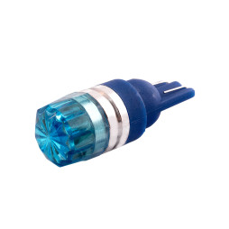 Світлодіодна авто лампа T10-HP-1.5w floral lens blue 12V LEDUA