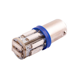Светодиодная автолампа BA9S T4W 12В SMD7020-10led синий