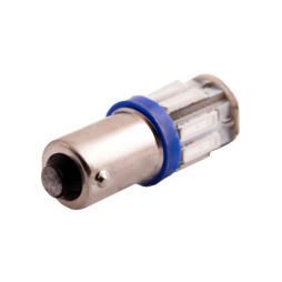 Светодиодная автолампа BA9S T4W 12В SMD7020-10led синий