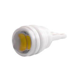 Светодиодная автолампа T10 W5W 12В с линзой SMD5630-2led керамика белый