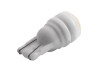 Світлодіодна авто лампа T10-5630-2smd кераміка з лінзою білий 12V LEDUA