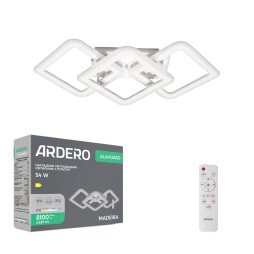 Світлодіодна накладна люстра Ardero AL6143ARD MADEIRA 54Вт білий