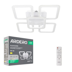 Світлодіодна накладна люстра Ardero AL6440ARD SOFT S 100Вт білий