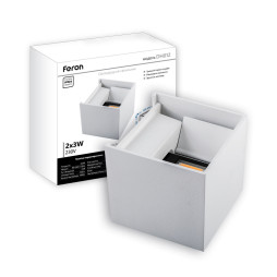 Архітектурний світлодіодний накладний світильник Feron DH012 6Вт 4000K білий