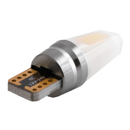 Светодиодная автолампа T10 W5W с обманкой 12-24В COB белый