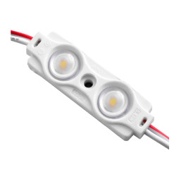 Світлодіодні модулі 2835-2smd 12V 0,44ватт IP65 з лінзою білий 3 роки гарантії (по 20шт пластина) LEDUA