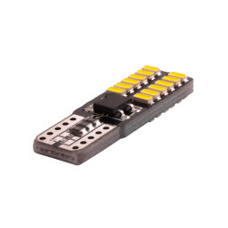 Светодиодная автолампа T10 W5W с обманкой 12В SMD4014-24led белый