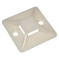 Площадки самоклеящиеся 20x20 мм LMA2716 для кабельных стяжек Lemanso белые (50 шт.)