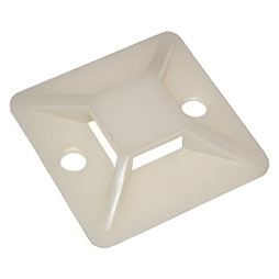 Площадки самоклеящиеся 40x40 мм LMA2719 для кабельных стяжек Lemanso белые (50 шт.)