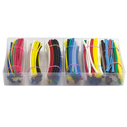 Набор термоусадочных трубок в упаковке 10 см LEMANSO коэффициент усадки 2:1 / LMA252