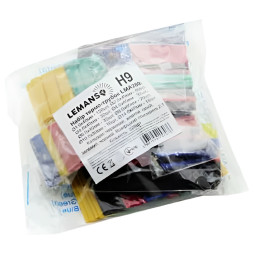 Набір термо-трубок в упаковці 40мм і 80мм LEMANSO коеф. усадки 2:1 / LM260