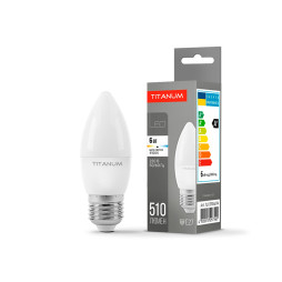 Світлодіодна лампа C37 6W E27 4100K 220V TITANUM