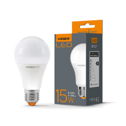 Світлодіодна лампа A65e 15W E27 4100K 220V (VL-A65e-15274) VIDEX