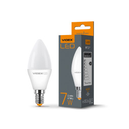 Світлодіодна лампа C37e 7W E14 4100K 220V VIDEX
