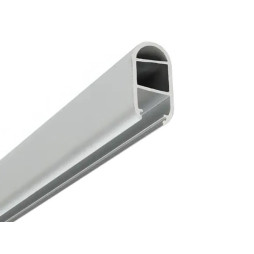 Алюмінієвий профіль для світлодіодної стрічки АЛ-47 2 метра анодований гардеробна штанга LEDUA