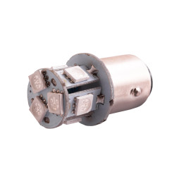 Світлодіодна авто лампа T25-5050-8SMD 1157 жовтий 24V LEDUA