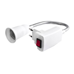 Вилка+кнопка+патрон Е-27 L-20sm LMA751-20