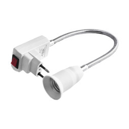 Вилка + кнопка + патрон Е-27 30см