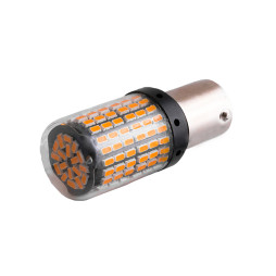 Світлодіодна авто лампа T25-3014-144SMD 12-24V 1156 жовтий LEDUA