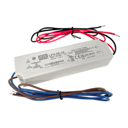Блок живлення 35W-IP67 12V LPV-12-35 AC127-370V/DC 2 роки гарантії MEAN WELL