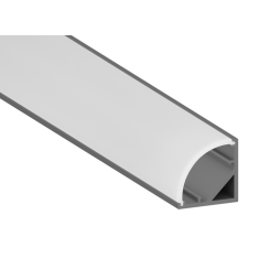 Алюмінієвий профіль для світлодіодної стрічки АЛ-58 2 метра анодований кутовий LEDUA