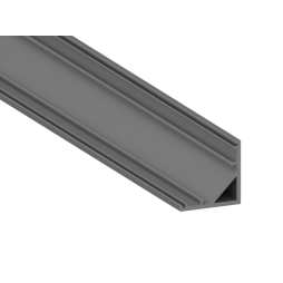 Алюмінієвий профіль для світлодіодної стрічки АЛ-58 2 метра анодований кутовий LEDUA