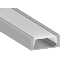 Профиль алюминиевый анодированный LEDUA АЛ-59 + рассеиватель для LED ленты накладной 2 м